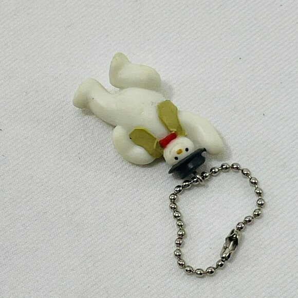 Vintage 2003 Snowman Keychain Dance Happy Jacket Chain Christmas Winter Party - Picture 8 of 9
